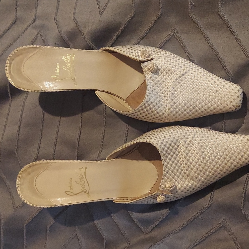 AUTHENTIC Christian Louboutin Slide ons